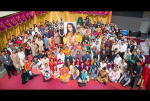 Chandigarh devotees and monks.