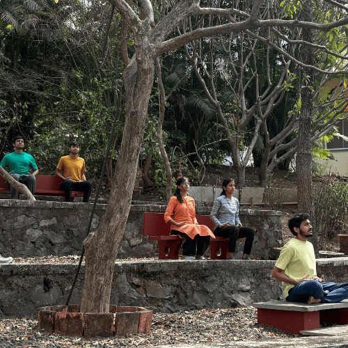 Pune Retreat - Devotees in Meditation