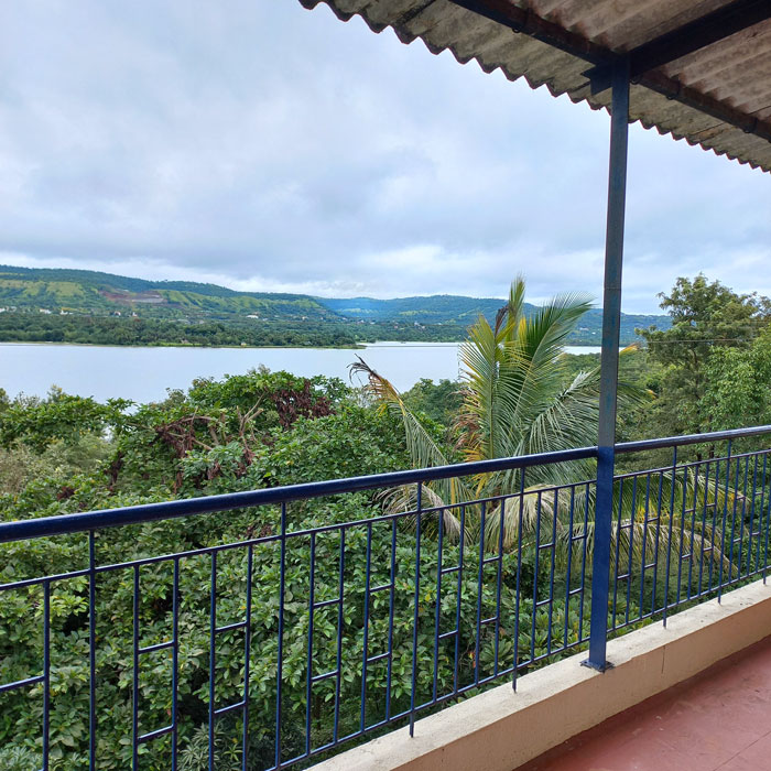 YSS Pune Retreat – Accommodation Room Balcony