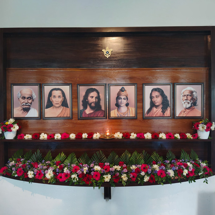 YSS Rajahmundry Retreat – Dhyana Mandir Altar