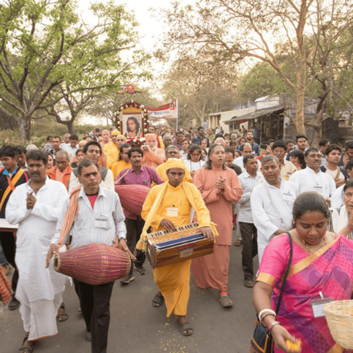 YSS Centennial Special Pilgrimage to Dihika - Chanting Procession