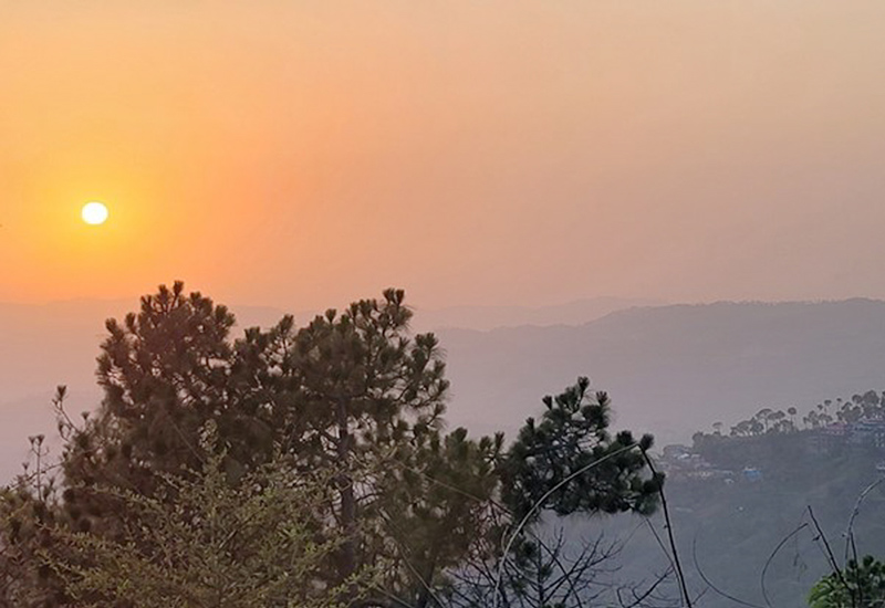 YSS Shoolini Camp 2026 - Nature Backdrop - Sunset