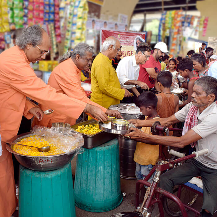 YSS Noida Ashram – Flood Relief Drive
