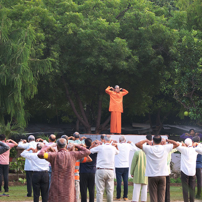 YSS Noida Ashram – Monastic led Energization Exercises