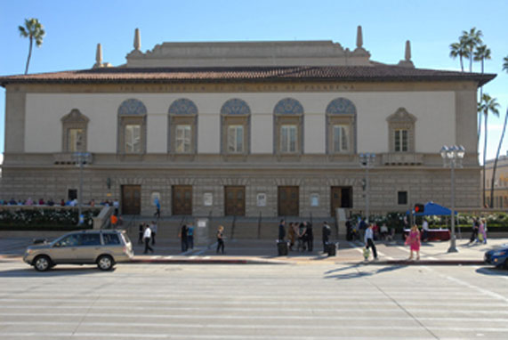 Pasadena Civic Auditorium where Daya Mata memorial service was held